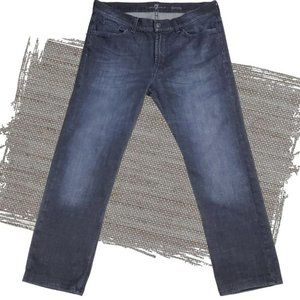 Men's 7 FAM   7 For All Mankind Slimmy Dark Wash Straight Leg Jeans Sz 34